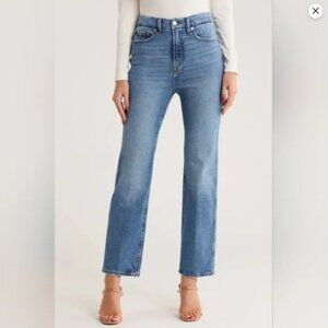 Good American Good Curve Straight Leg Jeans In Indigo Size 14/32